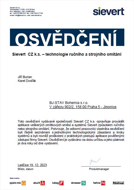 OSVĚDČENÍ-SIEVERT